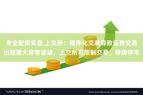 专业配资实盘 上交所：程序化交易导致证券交易出现重大异常波动