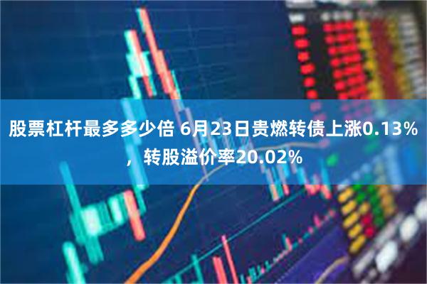 股票杠杆最多多少倍 6月23日贵燃转债上涨0.13%，转股溢