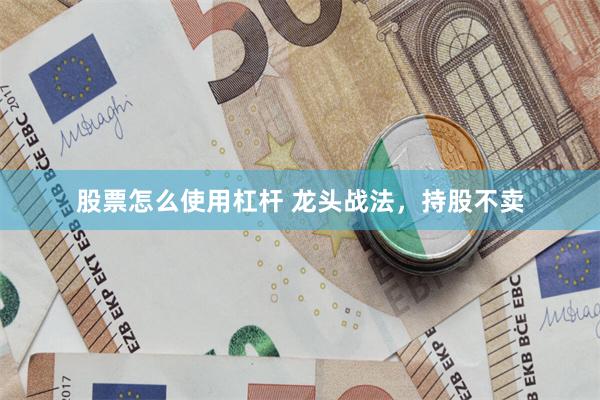 股票怎么使用杠杆 龙头战法，持股不卖